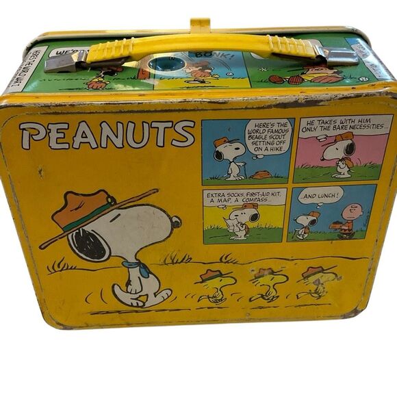 Vintage Peanuts Charlie Brown Metal Lunch Box by Thermos very clean! - Picture 2 of 16
